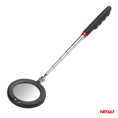 Teleskopinspektionsspejl med LED-lampe