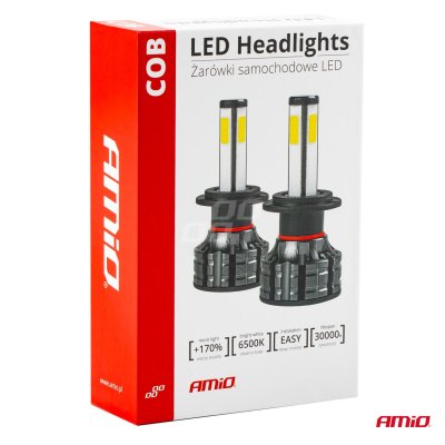 LED Forlygter COB Serie H7 AMiO-02844