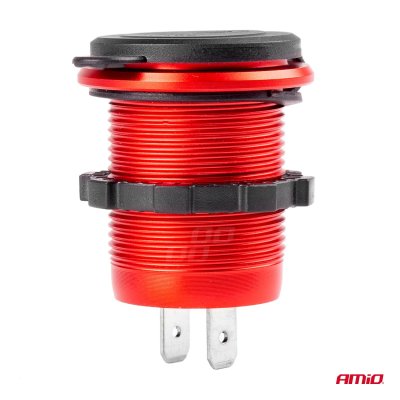 Vandtæt telefonlader USB+USB-C 12/24V MOD-09