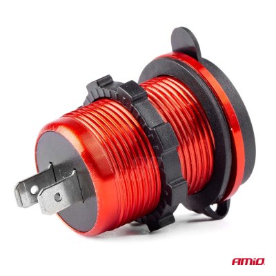 Vandtæt telefonoplader 2xUSB 12/24V MOD-10
