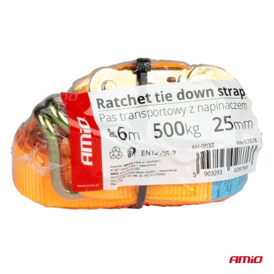 Ratschebånd 500 kg 25 mm 6 m BELT-08