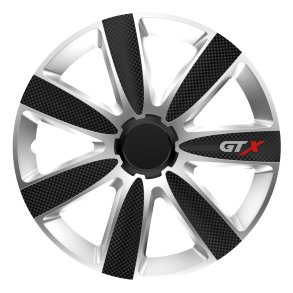 Hjulcover GTX Carbon sort&sølv 15