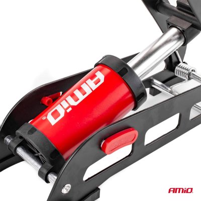HQ enkelt stempel O55mm fodpumpe med trykmåler og adapters PU06