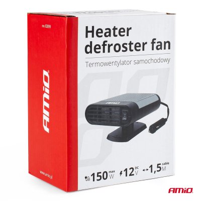Varmer, afisning, blæser -12V 150W