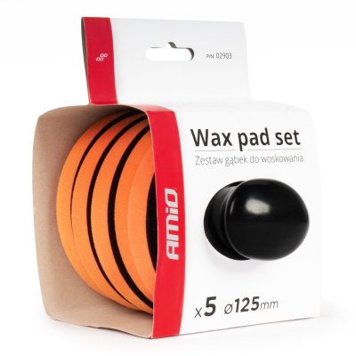 Bilvoks Pad sæt med Grebshåndtag 10cm, 5stk AMIO-02903