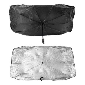 Foldbart solskærm til bilens forrude 140x79cm