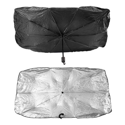 Foldbart solskærm til bilens forrude 140x79cm