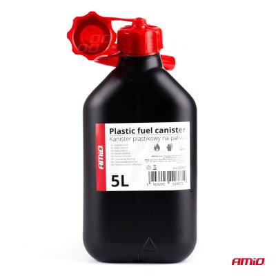 AMiO Plastisk brændstoftank 5L, sort AMiO-02887
