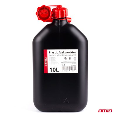 AMiO Plastiks brændstoftank 10L, sort AMiO-02888
