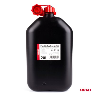 AMiO Plastisk brændstofbeholder 20L, sort