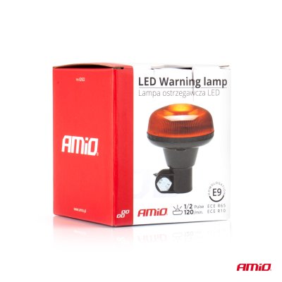 LED Advarselslampe 18 LED R65 R10 12V 24V W21p AMIO-02922