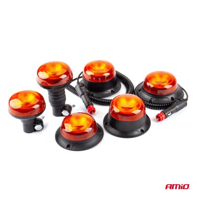 Advarselslampe W21ml Magnetisk / 3 skruer R65 R10 18LED 12/24V IP56