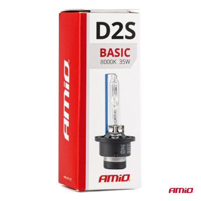Xenon pære type D2S 8000K AMiO BASIC
