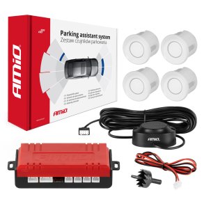 Parkering sensor 4 Buzzer hvid