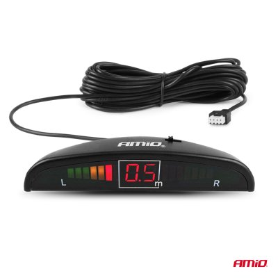 Parkeringsassistent system LED 4 sensor sølv
