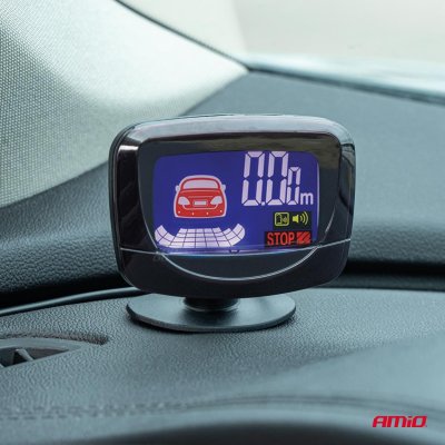Parkingsassistent system LED-GRAF 4 sensor sølv