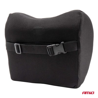 Bilstols hovedstøtte med MEMORY skum Sort CSH-04 AMIO-02960