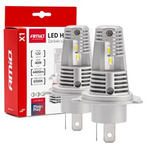 LED-forlygter X1 Serie H4/H19 AMiO-02965