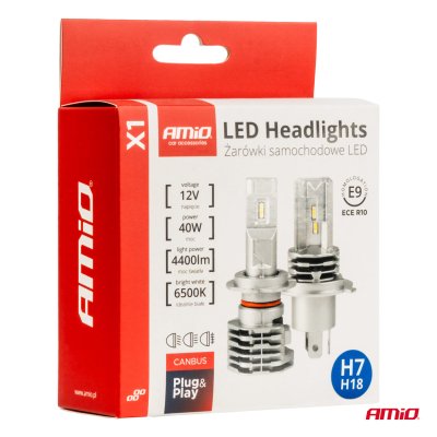 LED-forlygter X1 Serie H7 AMiO-02966