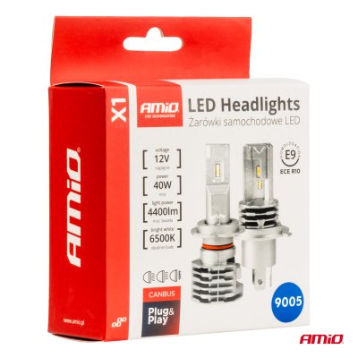LED Forlygter X1 Serie HB3 9005/HIR1 9011/H10 AMiO-02968
