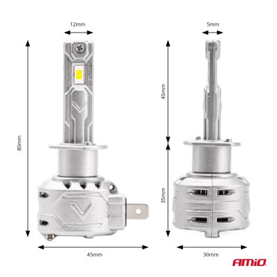 LED Forlygter X2 Serie H1 AMiO-02970