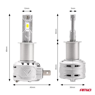 LED Forlygter X2 Serie H3 AMiO-02971