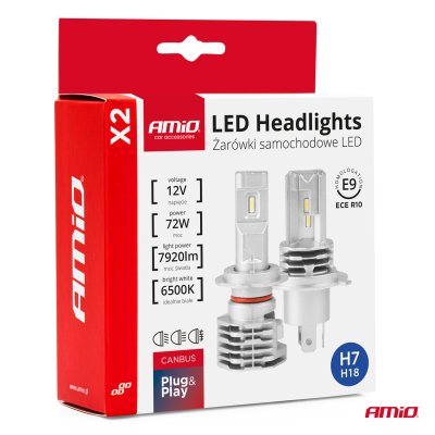 LED Hovedlys X2 Serie H7 AMiO-02973