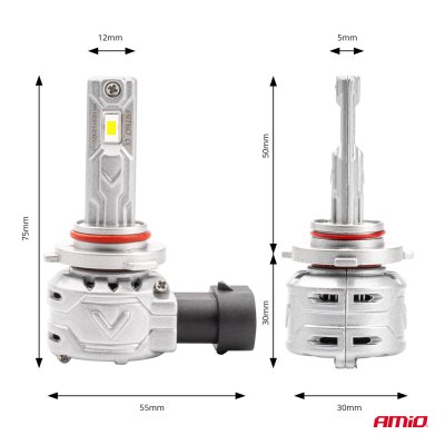 LED Forlygter X2 Serie HB4 9006 AMiO-02976