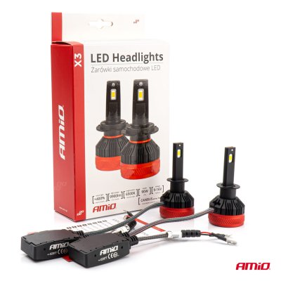 LED Forlygter X3 Serien H1 AMiO-02977