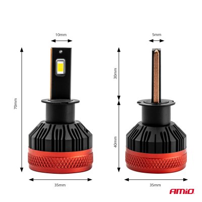 LED Forlygter X3 Serie H3 AMiO-02978