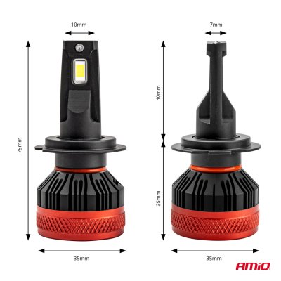 LED Forlygter X3 Serie H7/H18 AMiO-02980