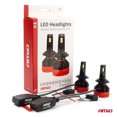 LED Forlygter X3 Serie H7/H18 AMiO-02980