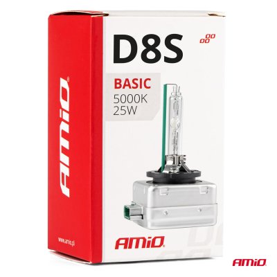 Xenon pære type D8S 35W 5000K AMiO BASIC