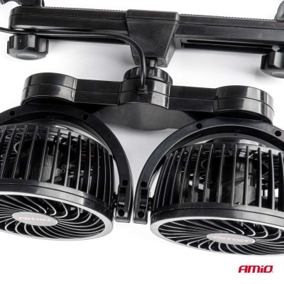 Bilventilator til nakkestøtte 2x4