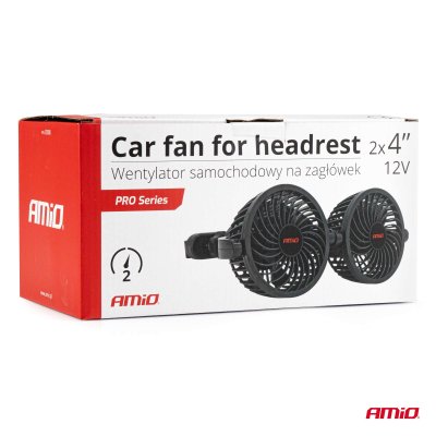 Bilventilator til nakkestøtte 2x4