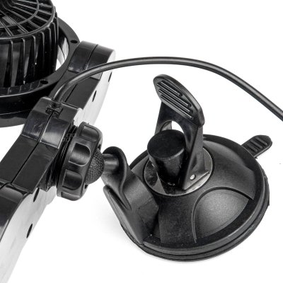 Bilventilator med sugekop 2x4" 24V