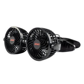 Bilventilator med klemme 2x4