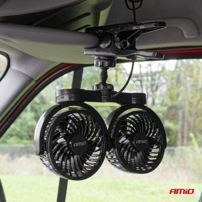 Bilventilator med klips 2x4