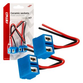 Keramiske stik vinkel 2 stk H7