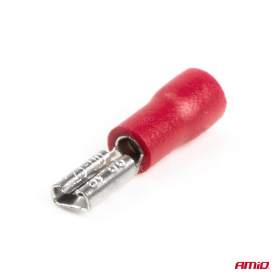 Spade type connectors 3.8mm 0.5-1.5mm2 10A 10 stk