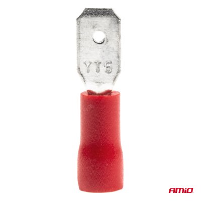 Spade type connectors 4,75mm 0.5-1.5mm2 10A 10 stk