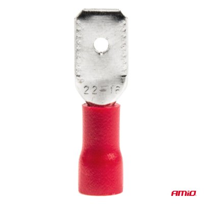 Spade type stikforbindelser 6.3mm 0.5-1.5mm2 10A 10 stk