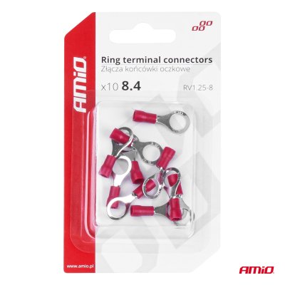 Ring terminal forbindelser RV 1.25-8 10 stk