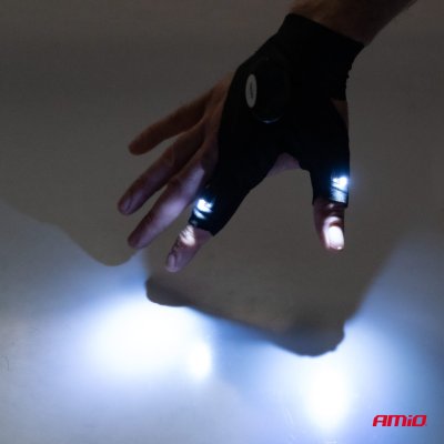 Handsker med LED lys