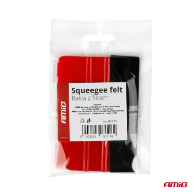 Viskestykke med filt til bilfilm 10x7cm AMIO-03116