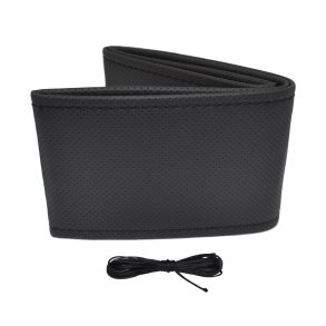 Perforeret syning ratbetræk sort 38-39 cm
