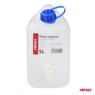 Vandkande med tap 5L plastik AMIO-03201