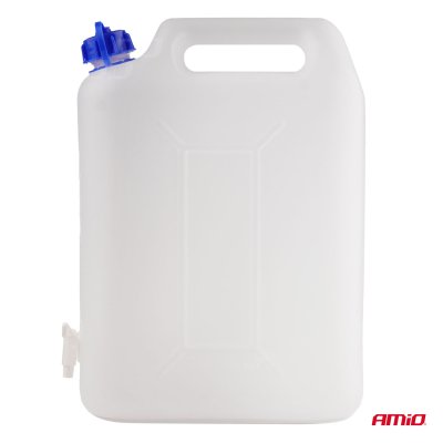 Vandkanne med hane 20L plastik AMIO-03204