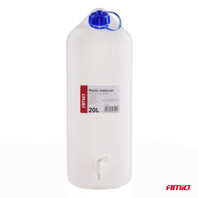 Vandkanne med hane 20L plastik AMIO-03204