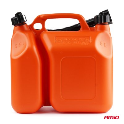 Plastik brændstoftank to-kammer 6L + 2,5L AMIO-03208